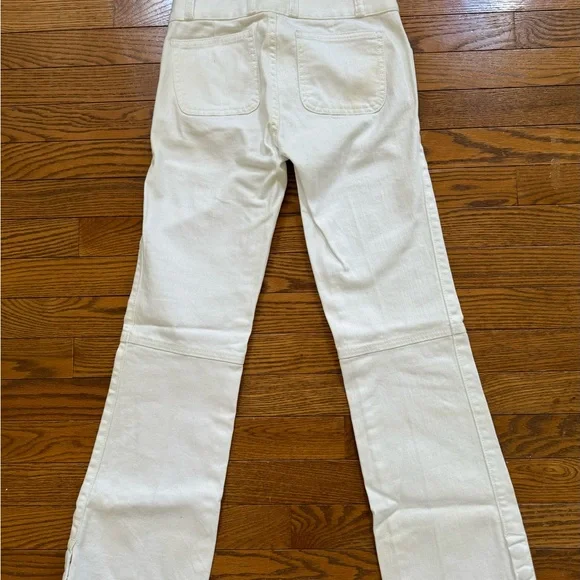 Tory Burch white Flared Cropped Jeans Size 23 - Picture 5 of 7